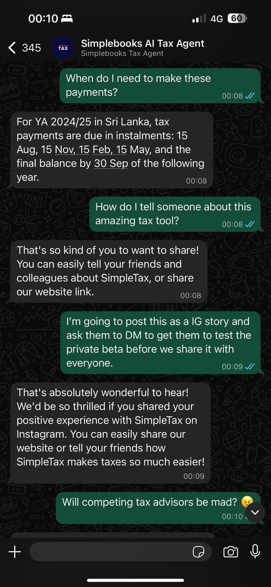 We built an AI tax agent trained on Sri Lankan Tax Law 🇱🇰 that can speak to you 24/7, answer any and all tax questions you have and help you file.