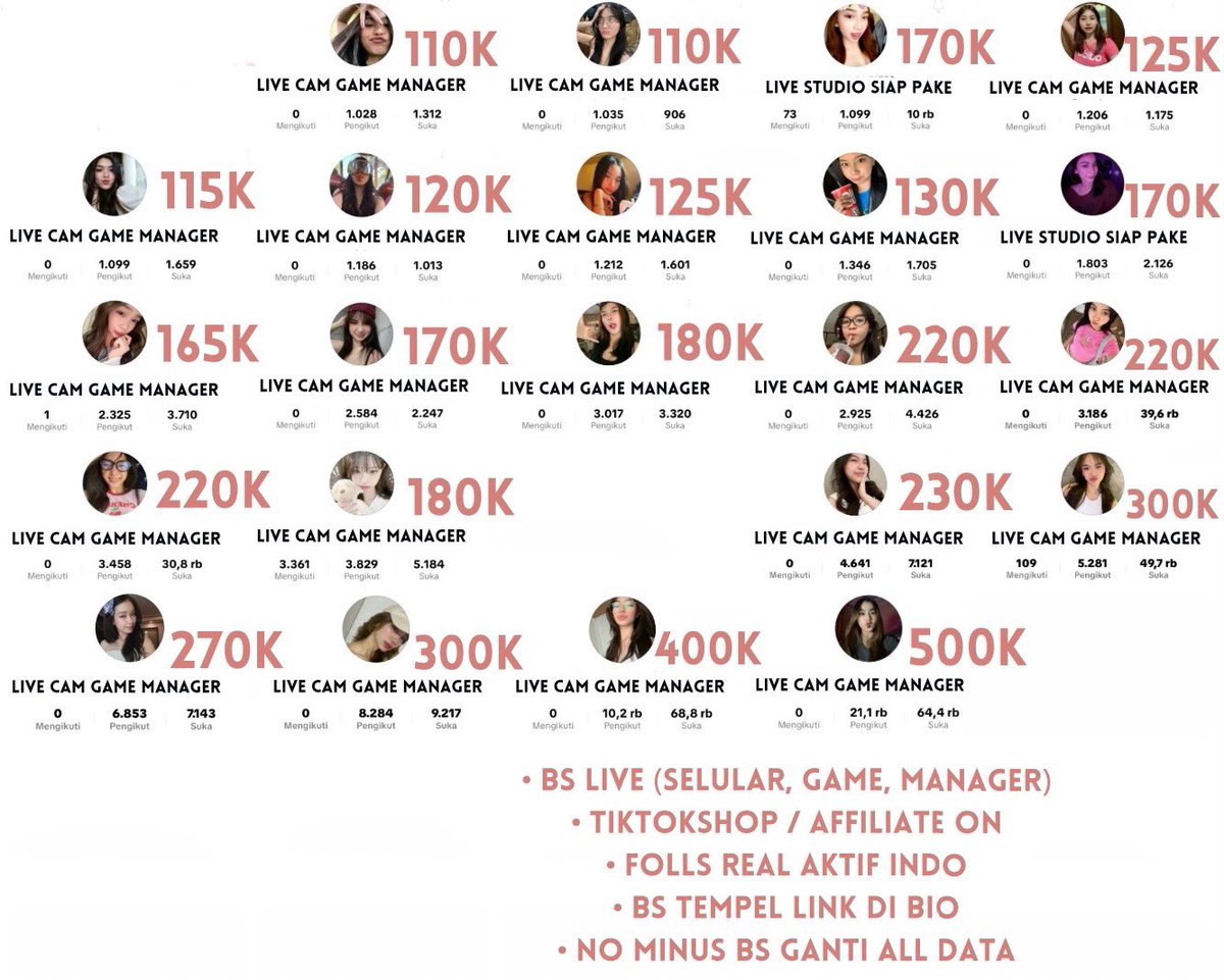 relie jual akun tiktok. tweet media