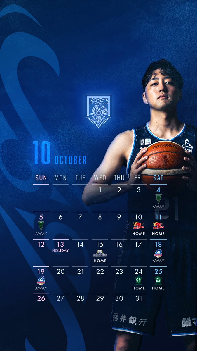 FUKUI_BLOWINDS's tweet photo. (再投稿)
-------------------
2025-26SEASON
BLOWINDS
Monthly Calendar📅
-------------------

今シーズンは毎月壁紙カレンダーをお届けします🌪️

10月は #満田丈太郎 選手‼️
是非、壁紙としてお使いください✨

#福井ブローウィンズ https://t.co/wBIYAGMbCA