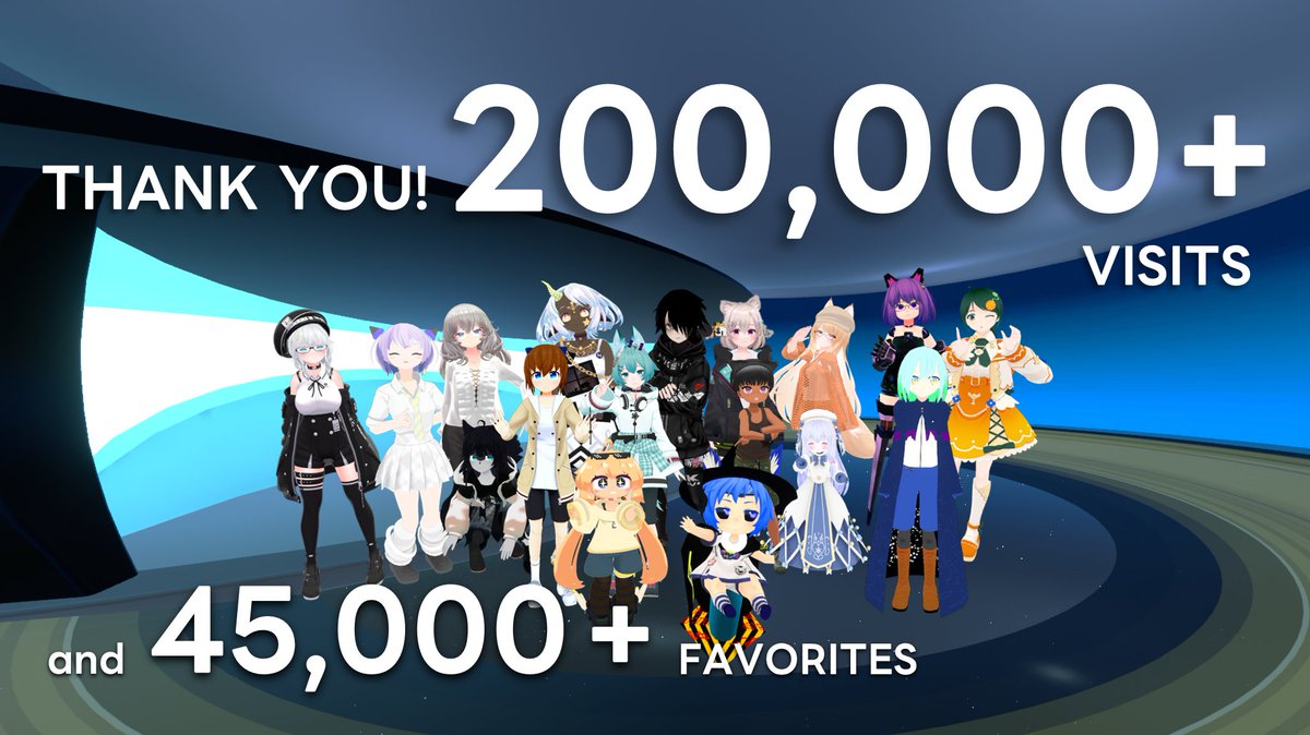 【お知らせ】
VR宇宙博物館 #コスモリア は、来館者数 20万人を突破しました！🎉

開館から2年、Favorite登録数は4万5千を達成しました。心より感謝申し上げます。

現実の星空を見上げるきっかけとなるよう、これからも天文宇宙の魅力発信に努めてまいります。(🚀) 
#VRChat 
virtualspaceprogram.org/cosmoria