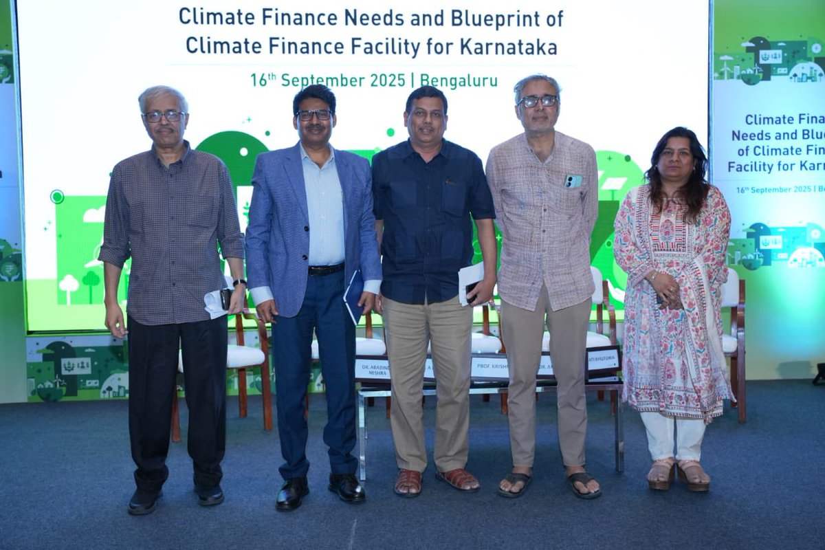 deft_india's tweet photo. Dr Arabinda Mishra,Chairperson, DEFT participated in a  consultation  workshop organized by Govt of Karnataka,MoEF&amp;CC, UNDP, Grant Thornton Bharat, under project "India - Green Climate Fund Readiness &amp; Preparatory Support – Phase III" aims to institutionalize #climatefinance . https://t.co/bXOMhbNcD0