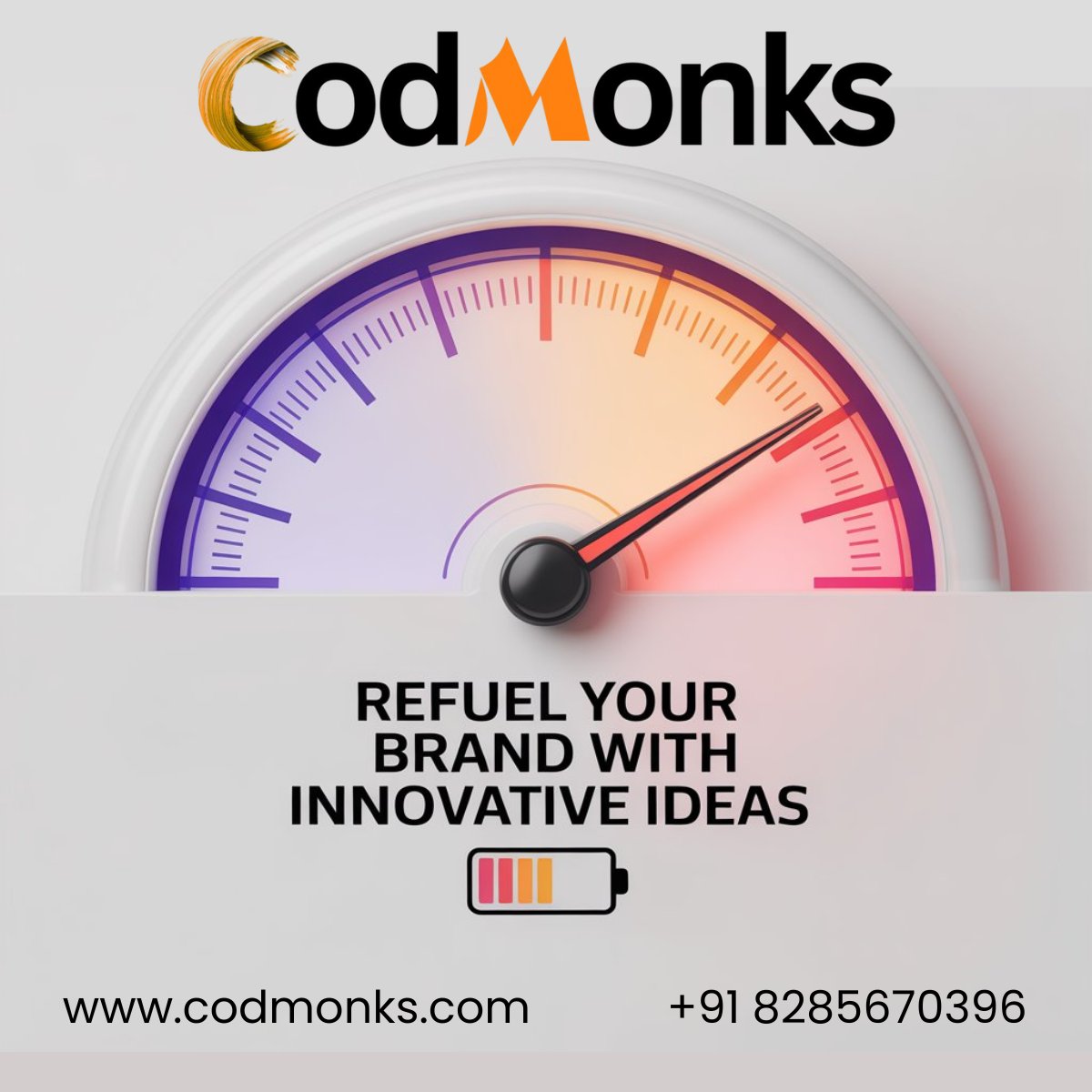 codmonksTech's tweet image. At CodMonks, we believe innovation is the real fuel for growth.
From cutting-edge technologies to scalable solutions, we help brands refuel, recharge, and rise ahead in the digital race.
✨ Let’s build smarter and future-ready together.
 Visit us: codmonks.com
#tech