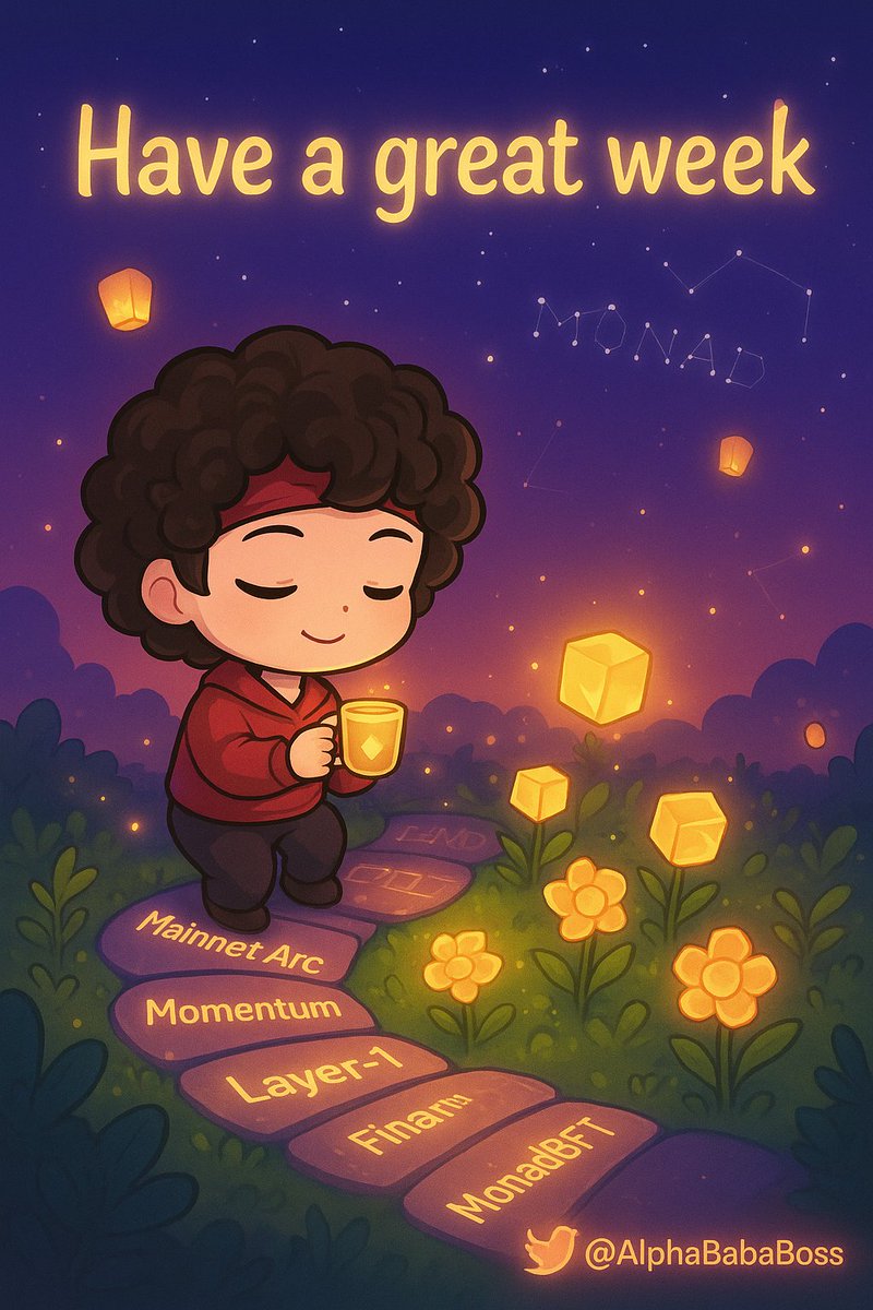 Gm☀️ gMonad💜
new week energy
say it back &amp; drop your goal for today.
We will all win.