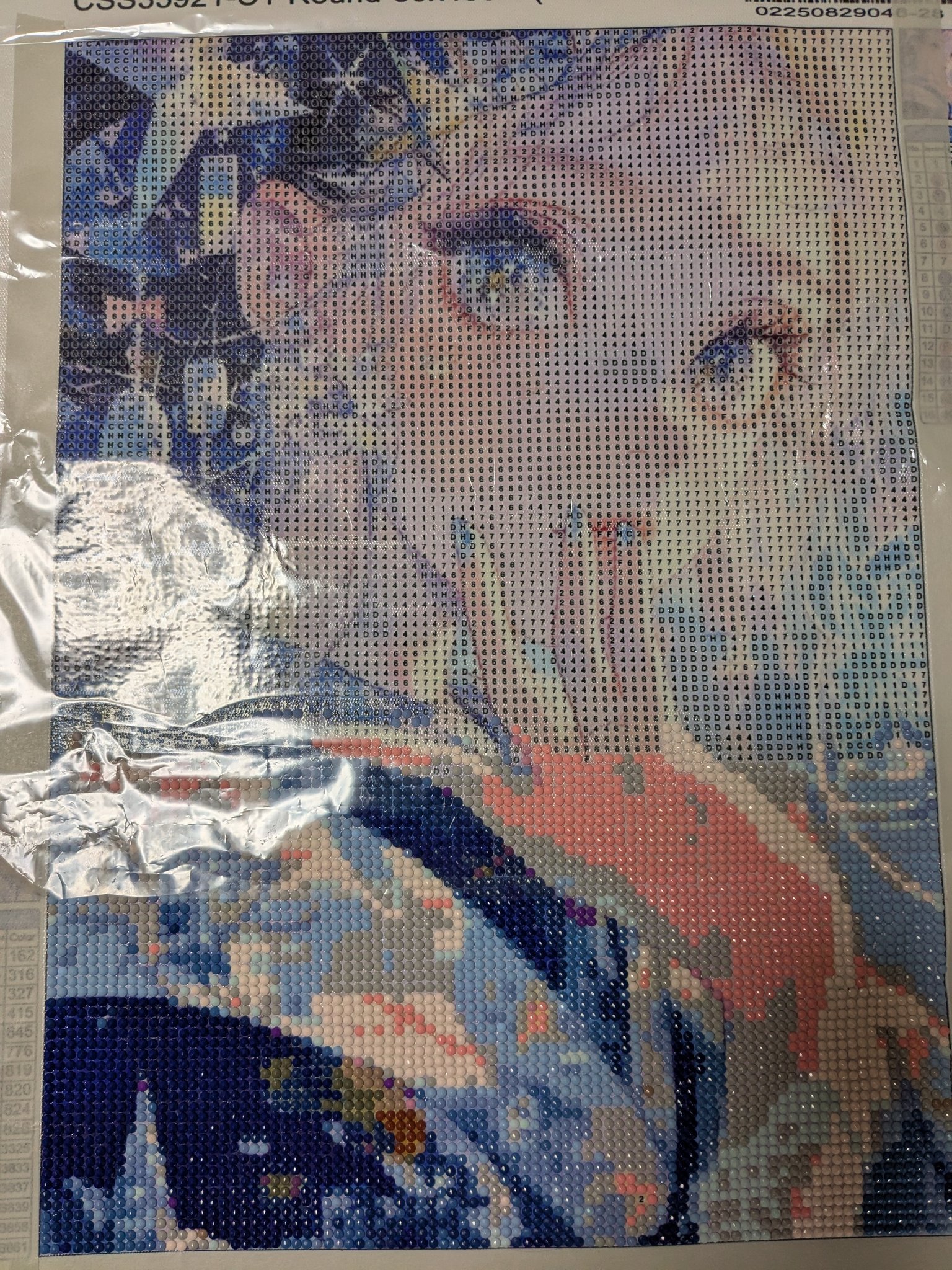 入荷待ち！ダイヤモンドアート　必ず私が鬼を弱らせるから　25×35 JISHSHAY ダイヤモンドアート 四角いビーズ 全面 40x50cm 観音