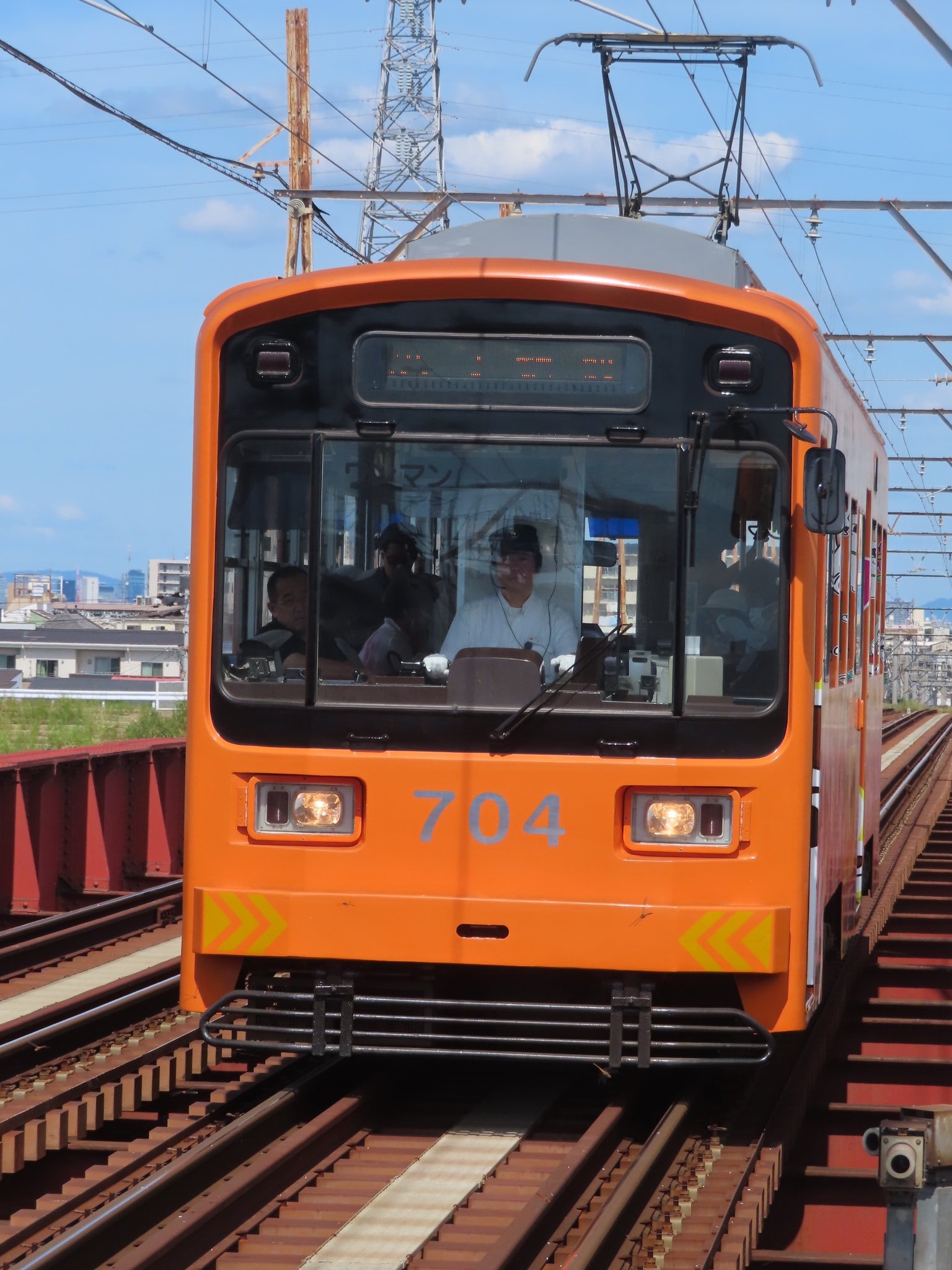 鉄道部品 阪堺電車 ドア横看板 ワンマン入口 鉄道部品 阪堺電車 ドア横看板 ワンマン出口 鉄道部品 阪堺電車 ドア