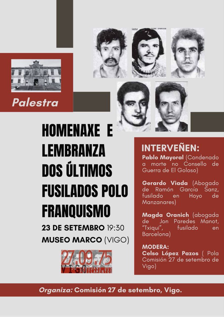 #Vigo | Apuntar este evento que terá lugar na cidade.