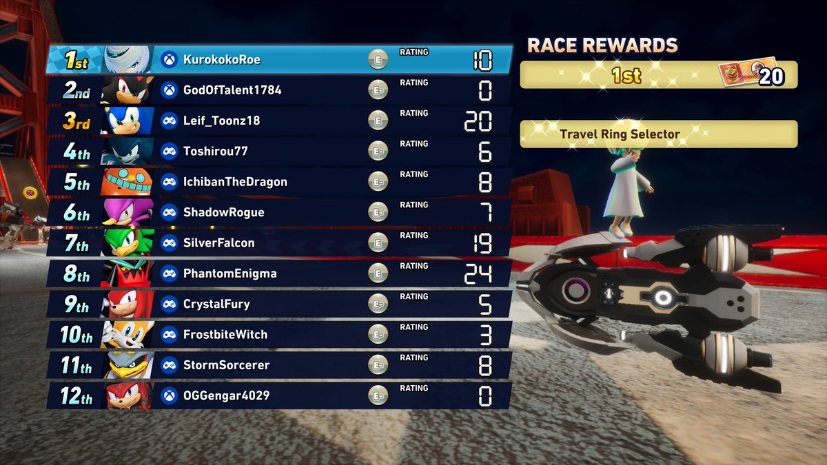 RoeDraws's tweet image. Sage says “My lead now!” When u pass someone in 1st place THATS RIGHT MY GOAT TALK THAT TALK‼️ #SonicRacingCrossworlds