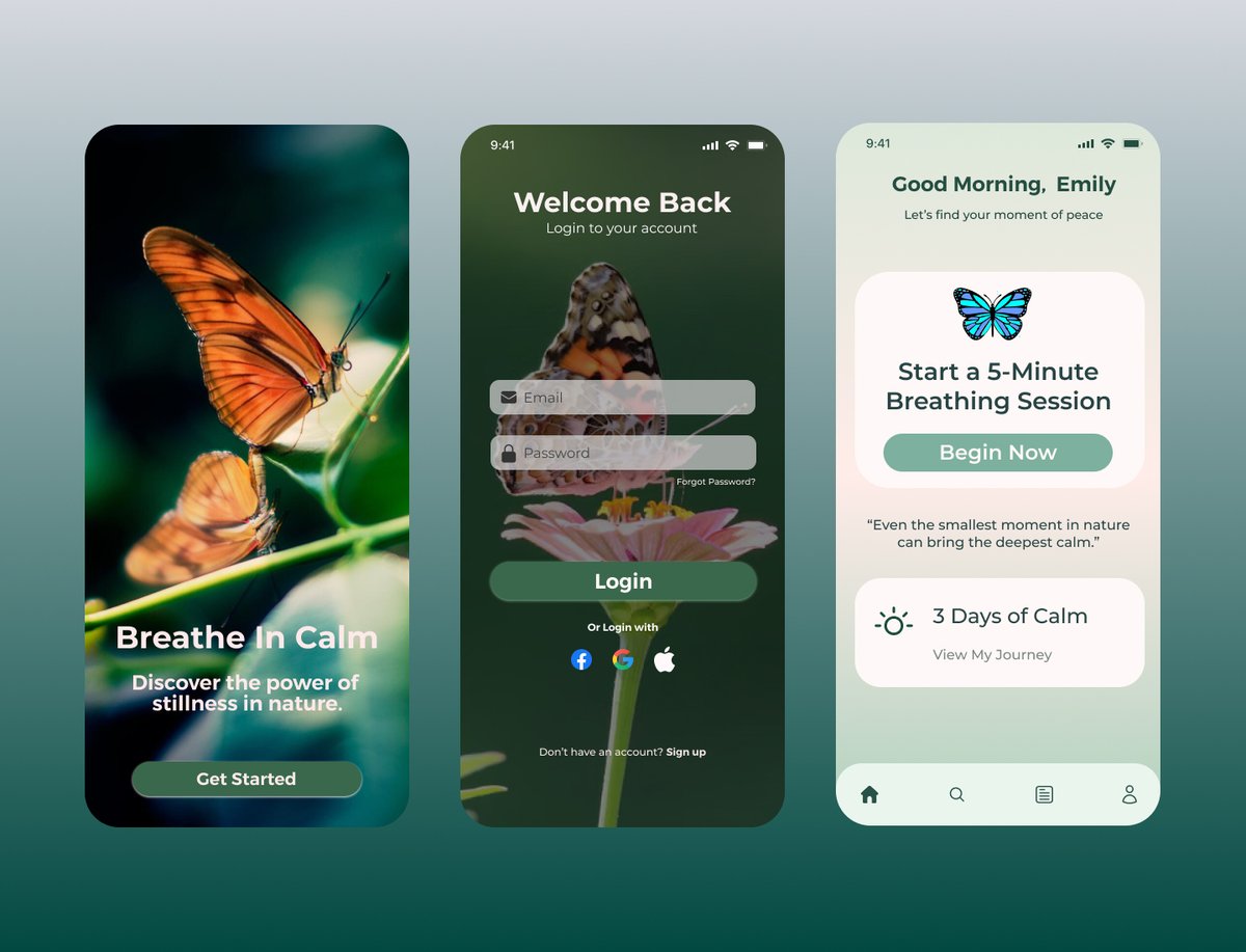 badal_raihan's tweet image. Breathe In Calm – Mindfulness App UI Design

behance.net/gallery/231292…

#uiuxdesign #mindfullness, #onboardingdesign, #nature, #butterfly #wellnessapp