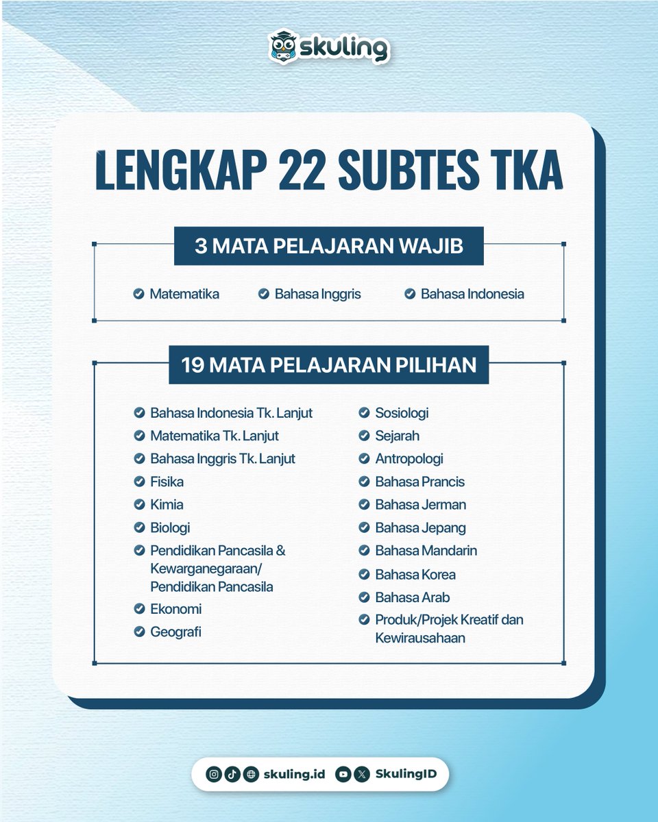 Skuling | Latsol & TO SNBT, TKA, Kedinasan tweet media