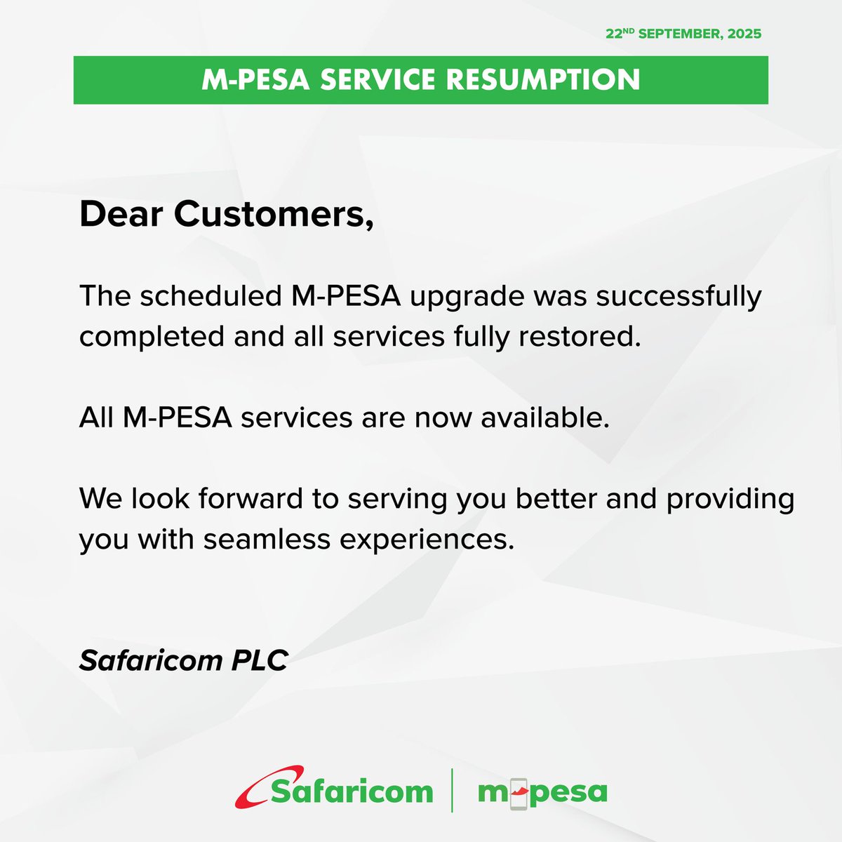 Safaricom Care tweet media