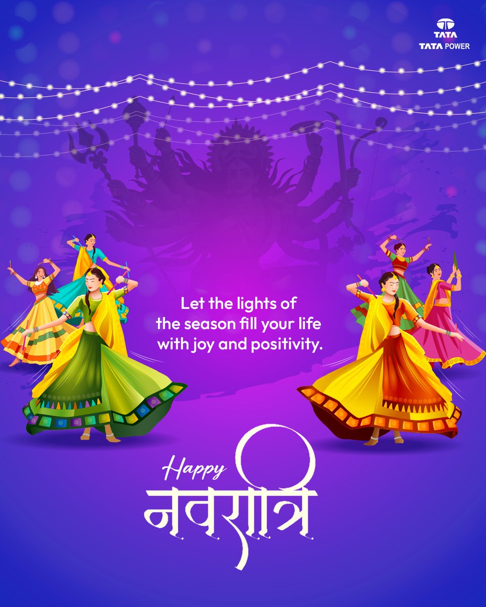 TATAPower_Mum's tweet photo. May Maa Durga’s blessings light up your life with strength, happiness, and prosperity.
Happy Navratri from all of us at Tata Power!
#TataPowerMumbai #Navratri #LightingUp https://t.co/5oLPAfobVT