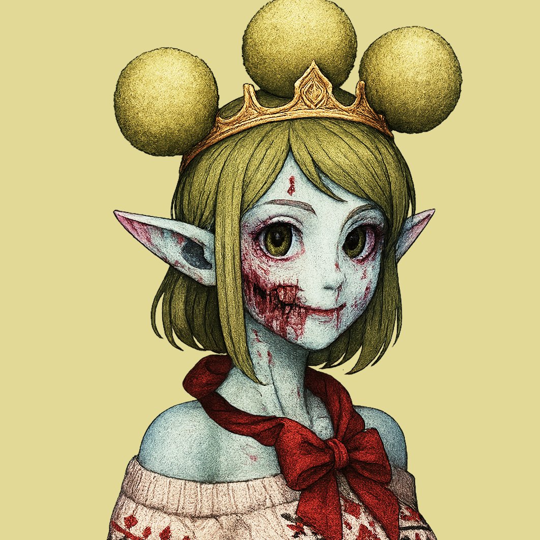 shikikan_zombie's tweet photo. #AIart #zombie #fashionstyle #KnitStyle #Polpina https://t.co/Nf3tKFLwuc