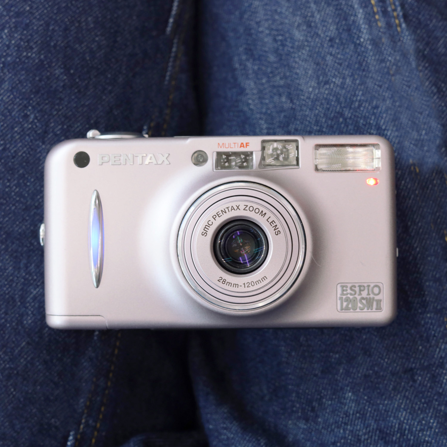 【動作良好】PENTAX フィルムカメラ ESPIO 120SWⅡ PENTAX ESPIO 120 SWⅡ シルバー コンパクトカメラ PENTAX