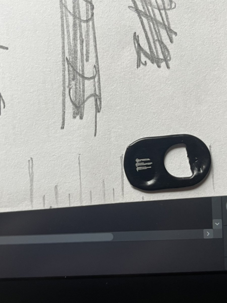 ZaLantwrn's tweet image. Couldn’t find my ruler so I had to improvise with a soda tab