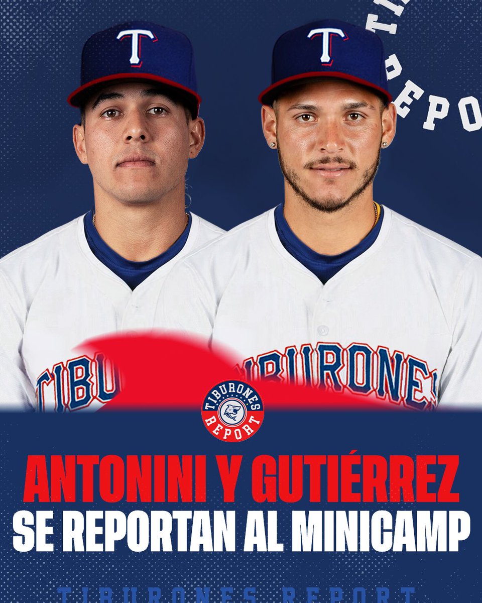 En el octavo día de MiniCamp Tiburones tendrá la incorporación de dos receptores más, Aarón Antonini y Abrahan Gutiérrez.

Antonini viene de un 2025 movido,

Diablos🇲🇽: 32/9, 4 2B, 2 HR, 13 RBI, .281 AVG, .927 OPS

Doble-A (TEX)🇺🇸: 13/4, 2B, 3 RBI, .308 AVG, .742 OPS

Atlantic