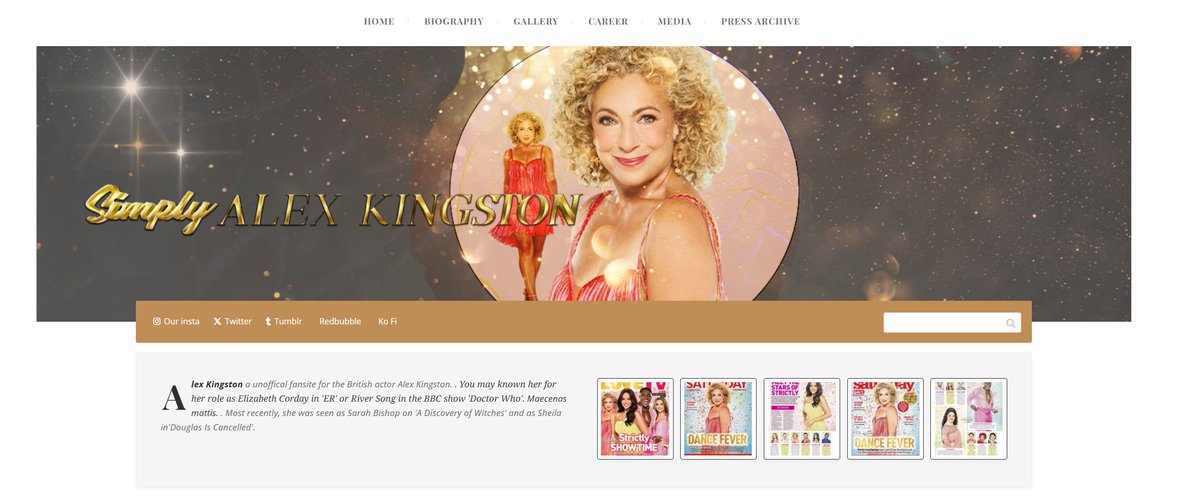 Simply Alex Kingston Fansite tweet media