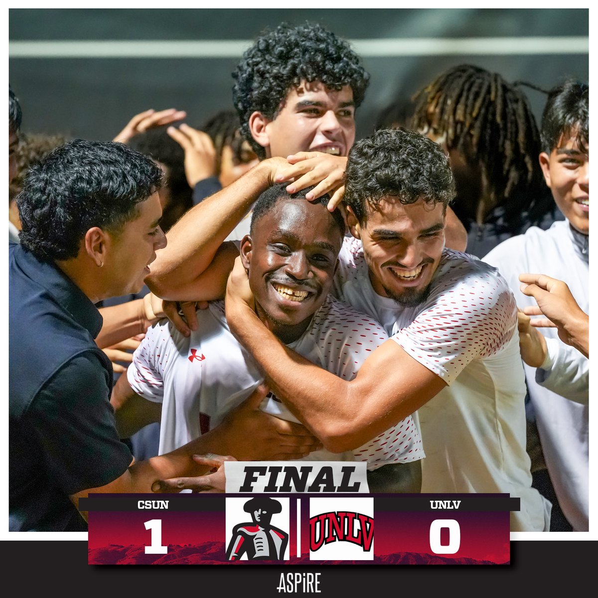 The streak continues 🥳

<a href="/CSUNMensSoccer/">CSUN Men's Soccer</a> remains undefeated in 2025 (5-0-3) with another home win.

Senior Eyifehn Forfor scored his first CSUN goal in the 77th minute, while Dorian Drucks secured his 6th shutout of the season.

#GoMatadors
