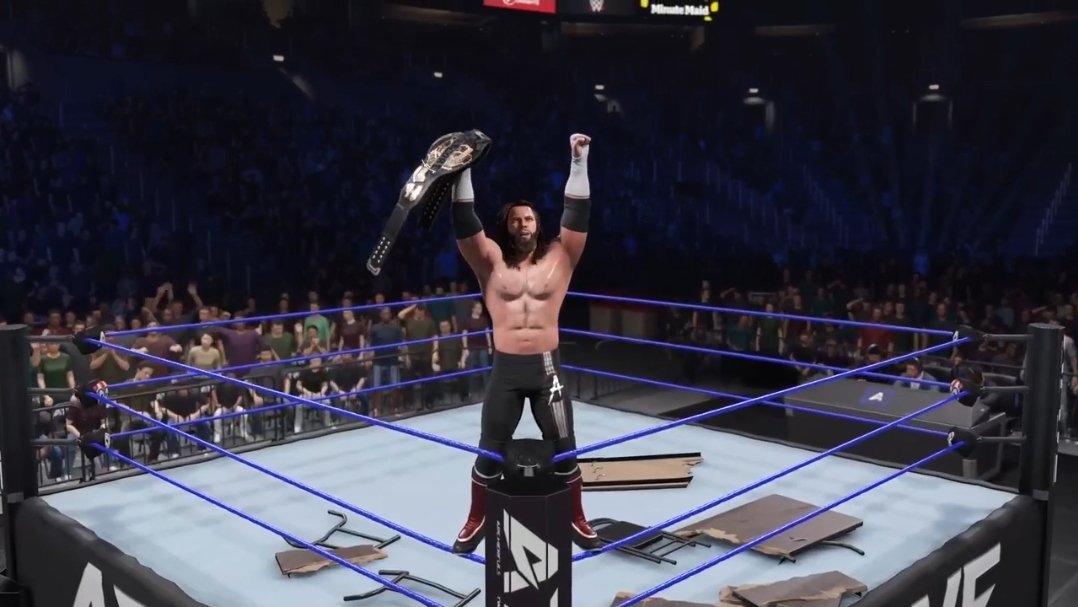 OfficialATWE's tweet photo. Joseph Anarchy has claimed the Hardcore Championship for the 2nd time in his ATWE career. 

The randomness of this new iteration of the Hardcore Championship is sure to truly test Joseph. https://t.co/sCylLmqAhU