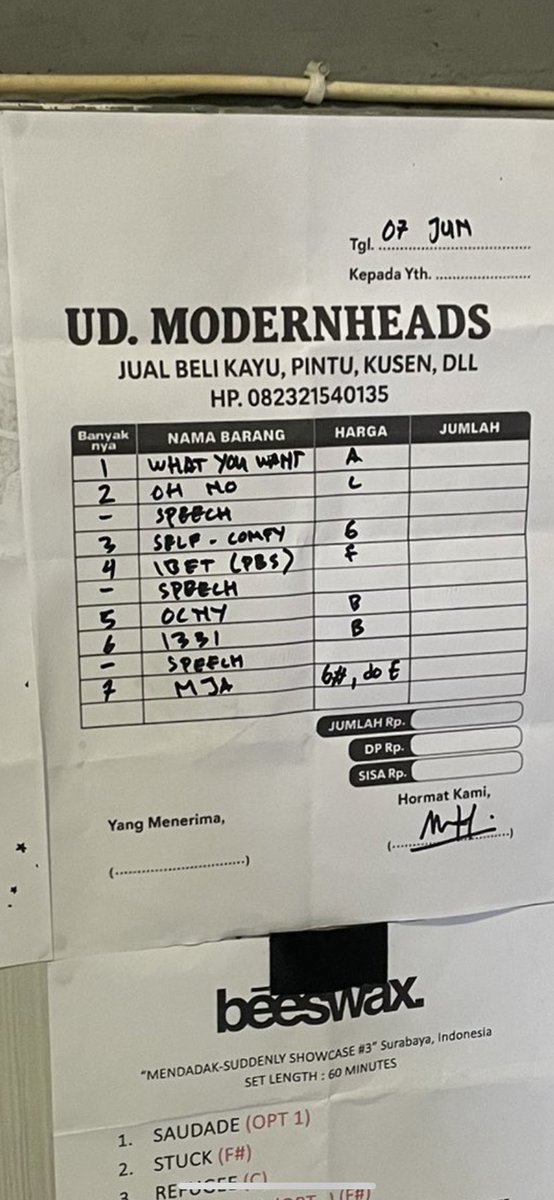 SLAAFOKK INI UCUL BGTT SETLISTBYAAA 😭