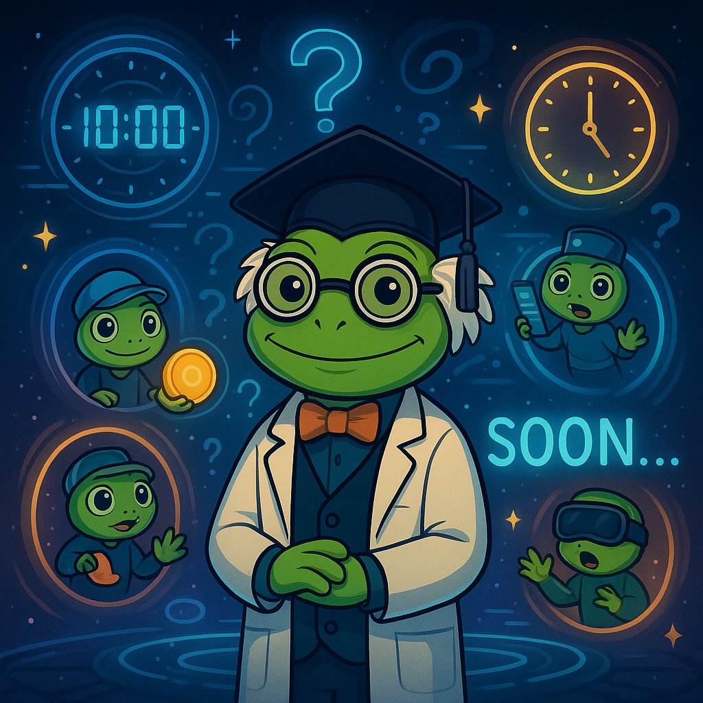 virtualspepes's tweet image. โณ The Professor and his baby agents are preparing somethingโฆ
โจ Time is ticking, portals are opening, the countdown has begun.
Stay alert. The future of $VPAI is closer than you think. ๐ธโก
#Ethereum #Bitcoin #ROBLOX #CryptoNews #ASTER