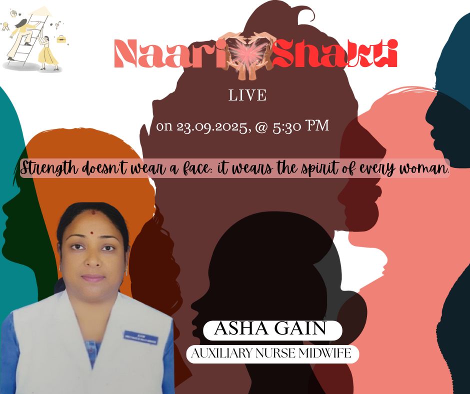 DDK_Portblair's tweet image. Meet Asha Gain, an Auxiliary Nurse Midwife whose dedication and compassion reflect the quiet strength that shapes lives. 🌸 Tune in tomorrow, 23.09.2025 at 5:30 PM, to hear her story. #StrengthInService #NaariShakti #LiveWithCare