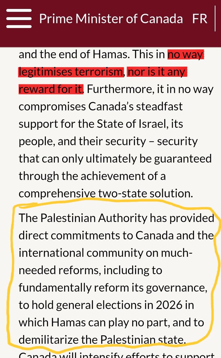 Dr. Brian L. Cox (@briancox_rltw) on Twitter photo Dark day in #cdnpoli - same for <a href="/Keir_Starmer/">Keir Starmer</a> in ๐ฌ๐ง & <a href="/AlboMP/">Anthony Albanese</a> in ๐ฆ๐บ.
Many have pointed out this decision rewards terrorism. Others also emphasize ๐ต๐ธ doesn't meet criteria for statehood.
Here, I'll focus on something else: how international law is used & abused in PM Carney's Dark day in #cdnpoli - same for <a href="/Keir_Starmer/">Keir Starmer</a> in ๐ฌ๐ง & <a href="/AlboMP/">Anthony Albanese</a> in ๐ฆ๐บ.
Many have pointed out this decision rewards terrorism. Others also emphasize ๐ต๐ธ doesn't meet criteria for statehood.
Here, I'll focus on something else: how international law is used & abused in PM Carney's