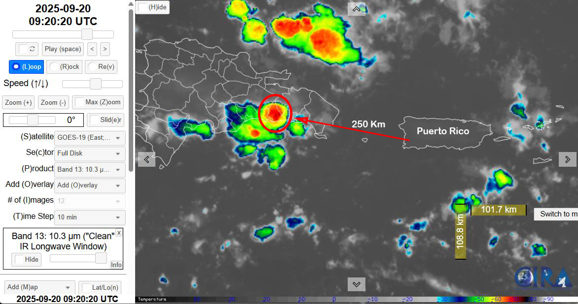 frankie57pr's tweet image. Sprite-Halo event from Sept 20 2025 facing west towards the Dominican Republic from Cabo Rojo, PR at 4:56:11am (8:56:11 UTC). @adamonzon @DeborahTiempo @weatherchannel @spritacular @ASIM_Payload @VaisalaGroup @AMSAtmoElect @atmos_elect @NASA @NOAA @SPACEdotcom @theAGU