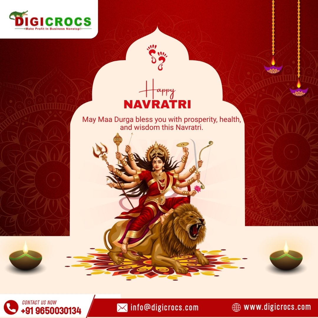 digicrocs's tweet image. Navratri is the time for vibrant garba, soulful prayers, and devotion. Let’s honor Maa Durga’s strength and seek her blessings for a happy, healthy, and prosperous life ahead. 🌸

#HappyNavratri #Navratri2025 #NavratriCelebration #MaaDurgaBlessings #NineNightsOfNavratri