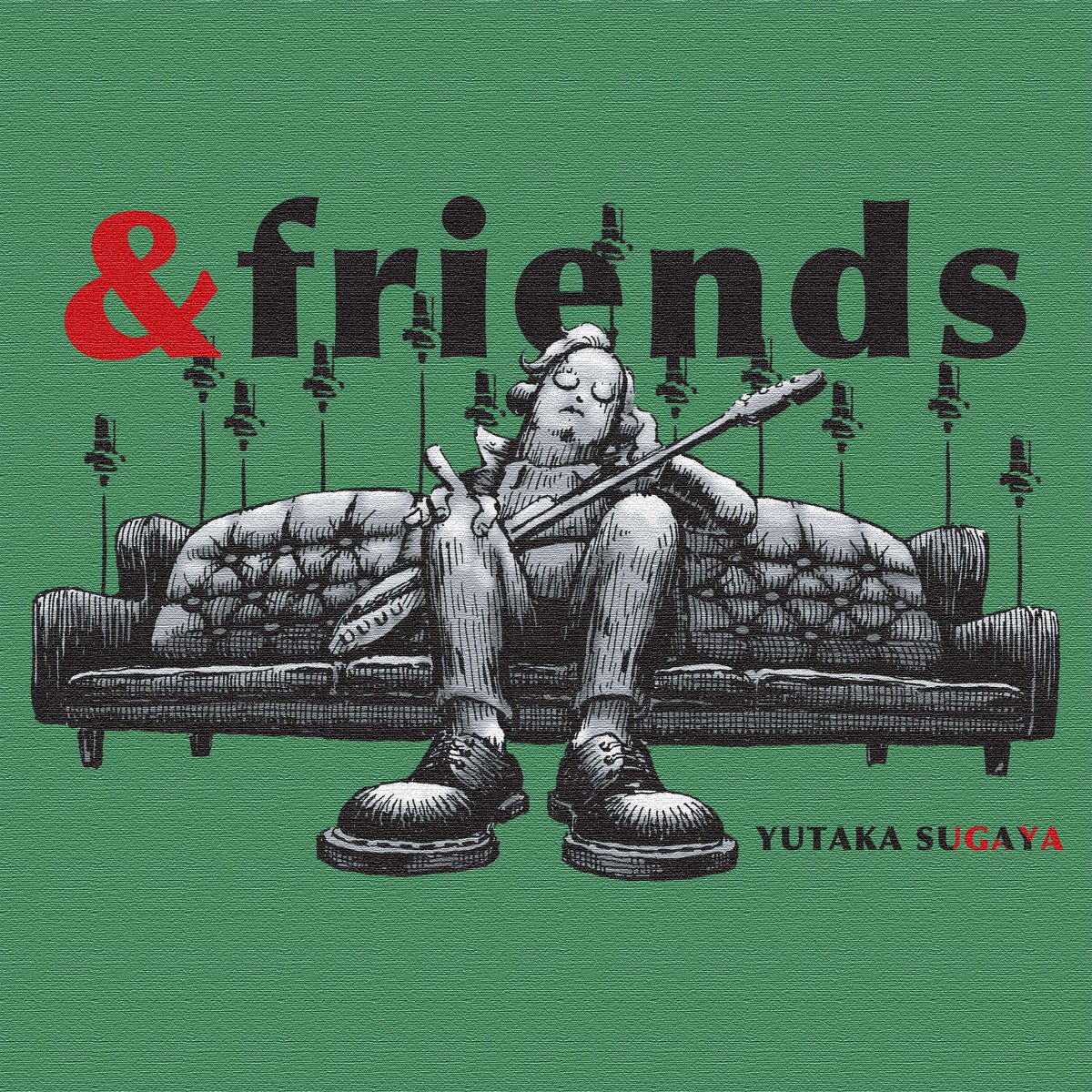 yutaLOOP's tweet image. 🎉ジャケット完成🎉
僕の音楽人生を詰め込んだ集大成、
ソロアルバム「＆friends」のジャケット完成しました！

デザインは友人のChigu designこと植松克行氏(@ChiguKatsuyuki )。

めっちゃかっこいいぜ…

 #菅谷豊
 #菅谷豊ソロアルバム
 #andfriends