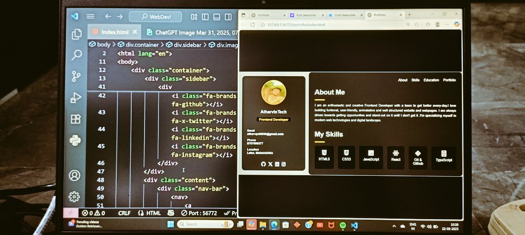 AtharvInTech's tweet image. Tried building the portfolio UI card. 
Idea from @rohit_negi9 🔥🙌🏻
#developer #100DaysOfCode  #buildinginpublic  #Frontend 

@lovebabbar3 @CodeHelp4U