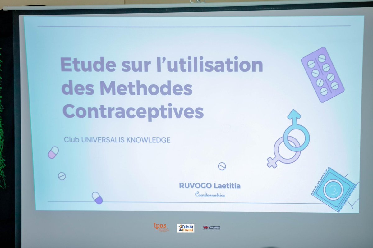 KabebaRachel's tweet photo. Dans le cadre de la dissémination des résultats des recherches sur les contraceptifs par les étudiantes de l'UCB,sur 444 ciblées, 94,5% connaissent la contraception, 27,3% l'utilisent.D mythes persistent (maladies, infertilité)et freinent l'adoption.
Eclairons plus !
@Mulunda_JC https://t.co/8EtdGZEGUT