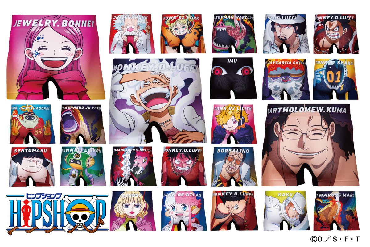 HIPSHOP ONE PIECE Series コラボ第二弾の フルラインナップを発表 