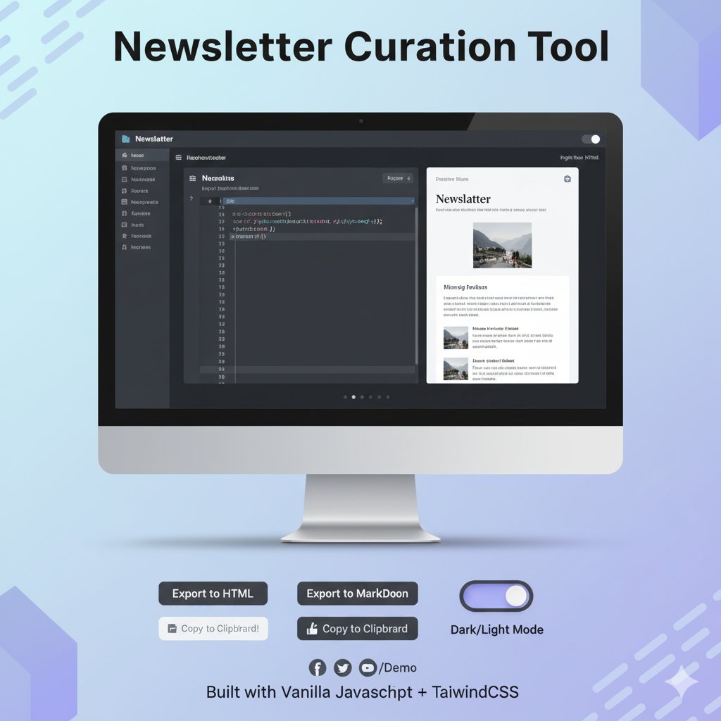 codewithmgupta's tweet image. 🔥 Built a Newsletter Curation Tool in vanilla JS
Features:
✅ Real-time preview
✅ HTML/Markdown export
✅ Dark mode
✅ Auto-save
✅ Clean UI
Live demo: mayankgupta2001.github.io/newsletter-cur…
Source: github.com/Mayankgupta200…
#JavaScript #WebDev #OpenSource #NewsletterTool
