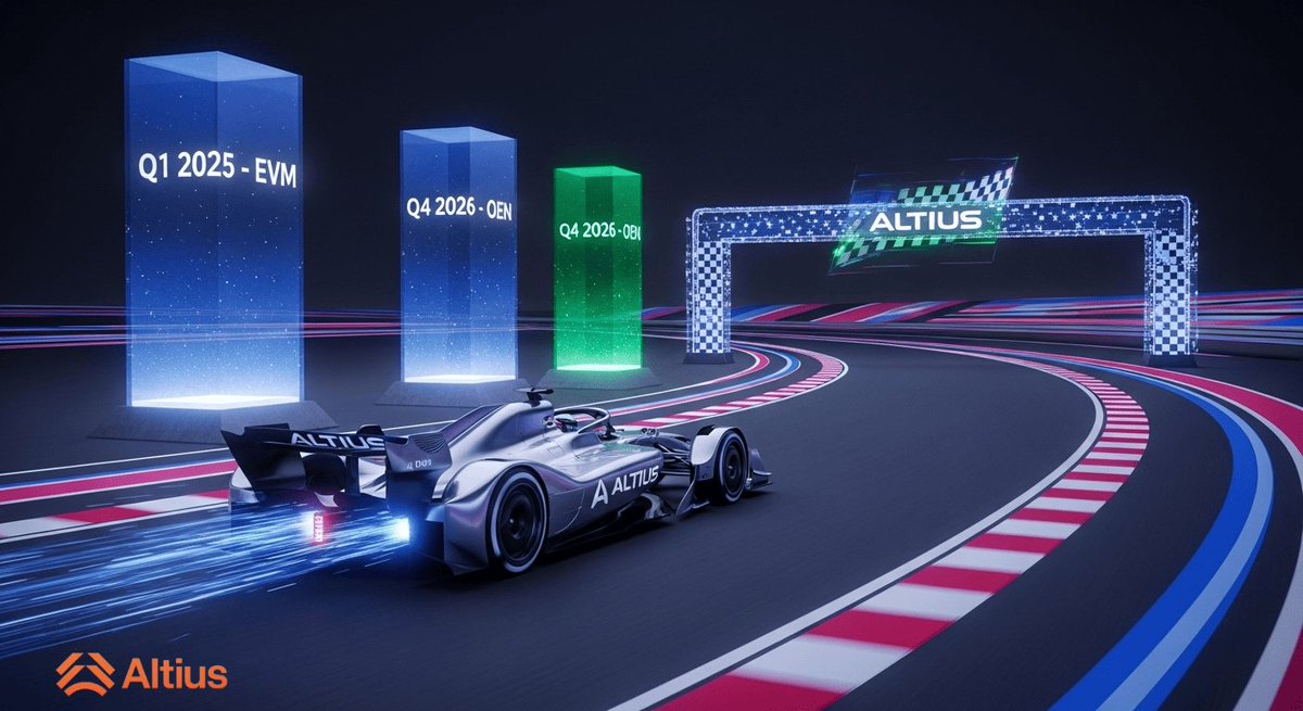 MarMalova's tweet image. 📷 Roadmap update: EVM support by Q1 2025, OEN launch by Q4 2026. The future is parallel! #AltiusLabs #CryptoRoadmap