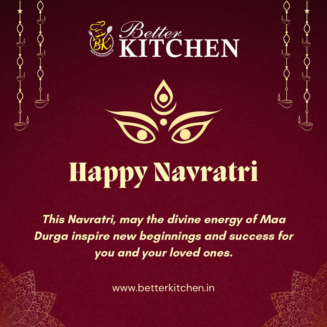 Better Kitchen Magazine <a href="/Ekta_BKitchen/">Ekta</a> wishes everyone #HappyNavratri This Navratri, may the divine energy of Maa Durga inspire new beginnings and success for you and your loved ones.