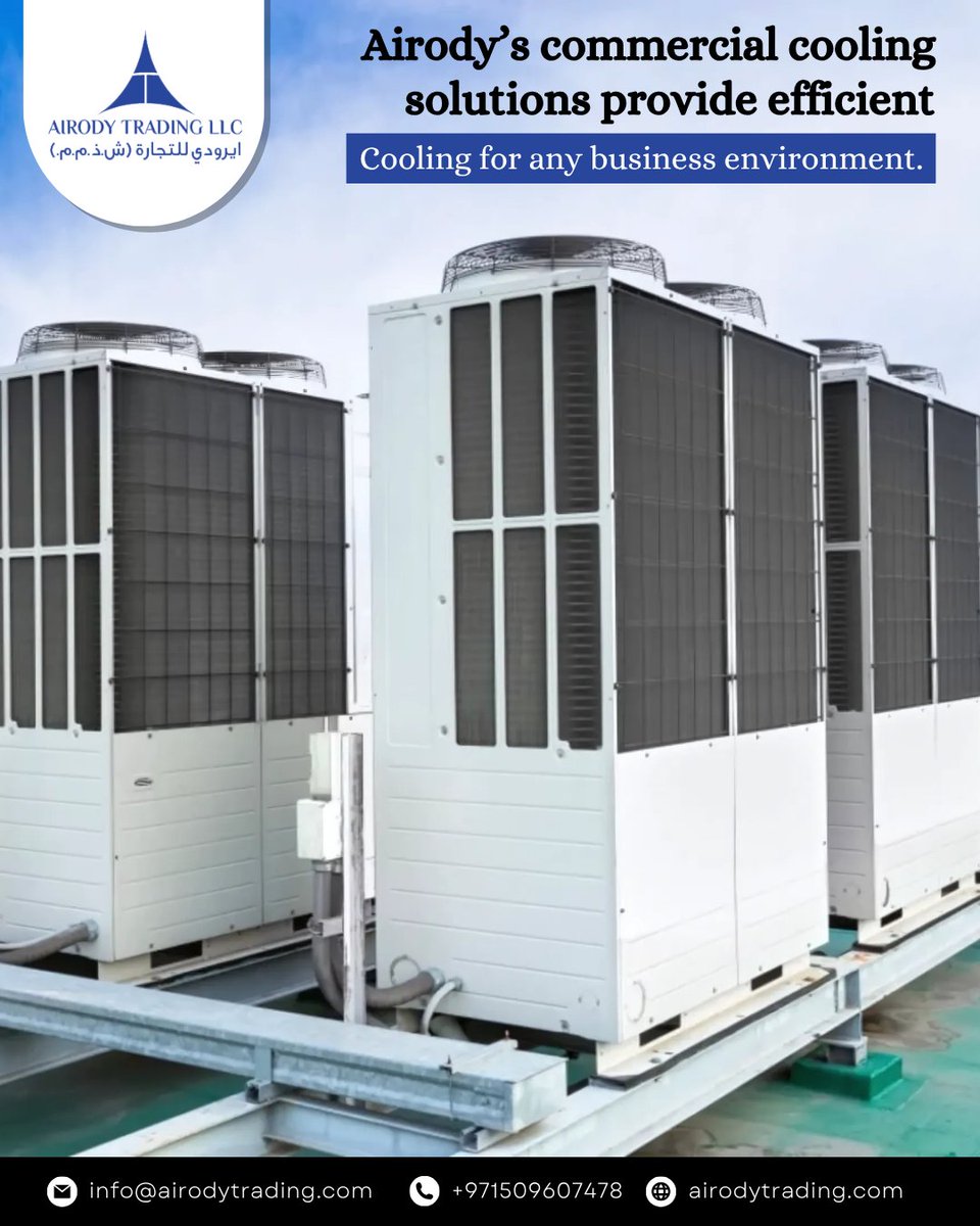 AirodyTrading's tweet photo. Efficiency at its best! Airody’s commercial cooling solutions deliver superior cooling, designed to maintain the perfect environment for your business. Trust us for reliability and performance.
.
.
#CommercialCooling #AirodyCooling #BusinessCooling #EfficientCooling https://t.co/pRFpYntnSc