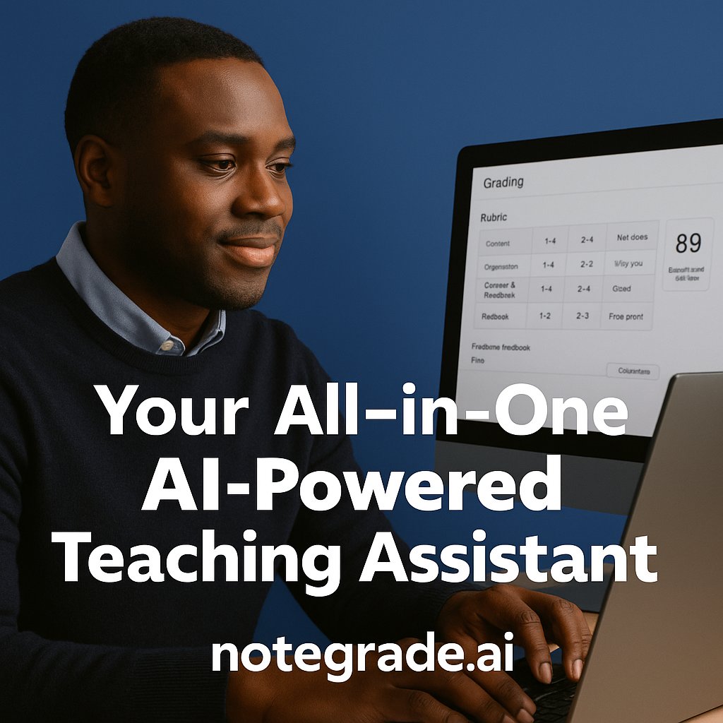 notegradeAI's tweet image. Schools don’t just need AI tools. They need AI with guardrails, ethics &amp;amp; training. That’s the vision behind Notegrade.ai. 🌍 #ResponsibleAI #EdTech #NotegradeAI