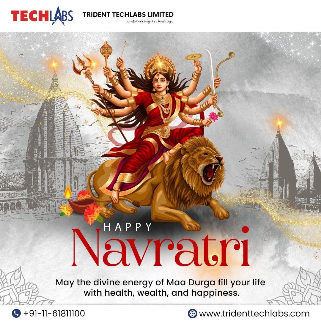 TechlabsTrident's tweet image. 🌸✨ Happy Navratri! ✨🌸
May Goddess Durga bless you with strength, wisdom, and happiness. 🪔
Let this Navratri bring new opportunities, positivity, and success in every step of your life. 💫
🙏 Wishing you and your family a joyful and prosperous Navratri!
#HappyNavratri