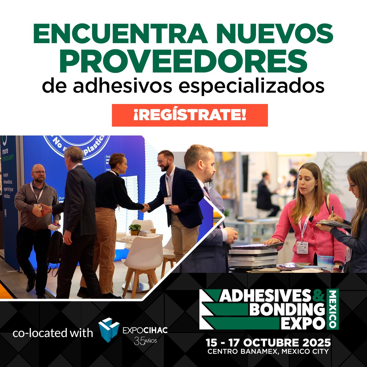 📷Encuentra nuevos proveedores y descubre soluciones innovadoras para tus proyectos. Conecta con expertos, conoce las últimas tecnologías y lleva tu producción al siguiente nivel. 
conta.cc/46ag1f6
Y sé parte del cambio!
#Adhesivos #Tecnologia 
#Innovacion #industria