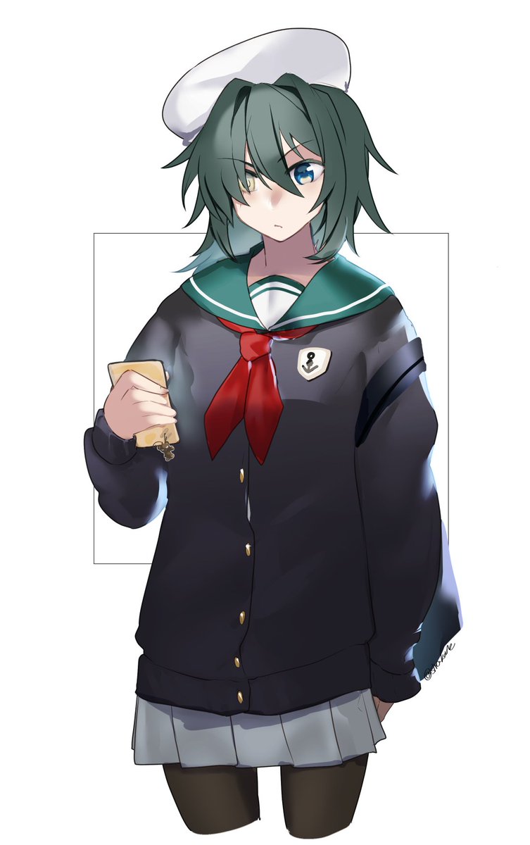 木曾(艦これ) 「#いいねした人は私のイラストを自分の絵柄で描く 供給を……何卒…」|白鐘レイ＠Skeb作業中のイラスト