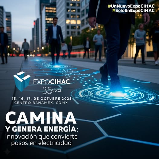 Los pavimentos inteligentes convierten el paso de las personas en energía eléctrica, ofreciendo una solución limpia y eficiente para espacios públicos 
📷 ¡Regístrate ahora y asegura tu lugar!
conta.cc/48kJiFk
#ExpoCIHAC
#Proyecta #Construye #NuevasTendencias