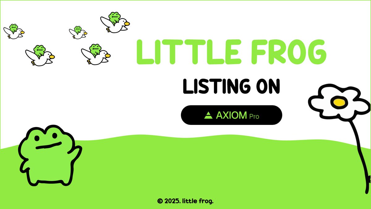 littlefrog_meme's tweet photo. $CUTE has just launched on AXIOM
https://t.co/vQ9zgfu2DF https://t.co/1qtHgyhhTO
