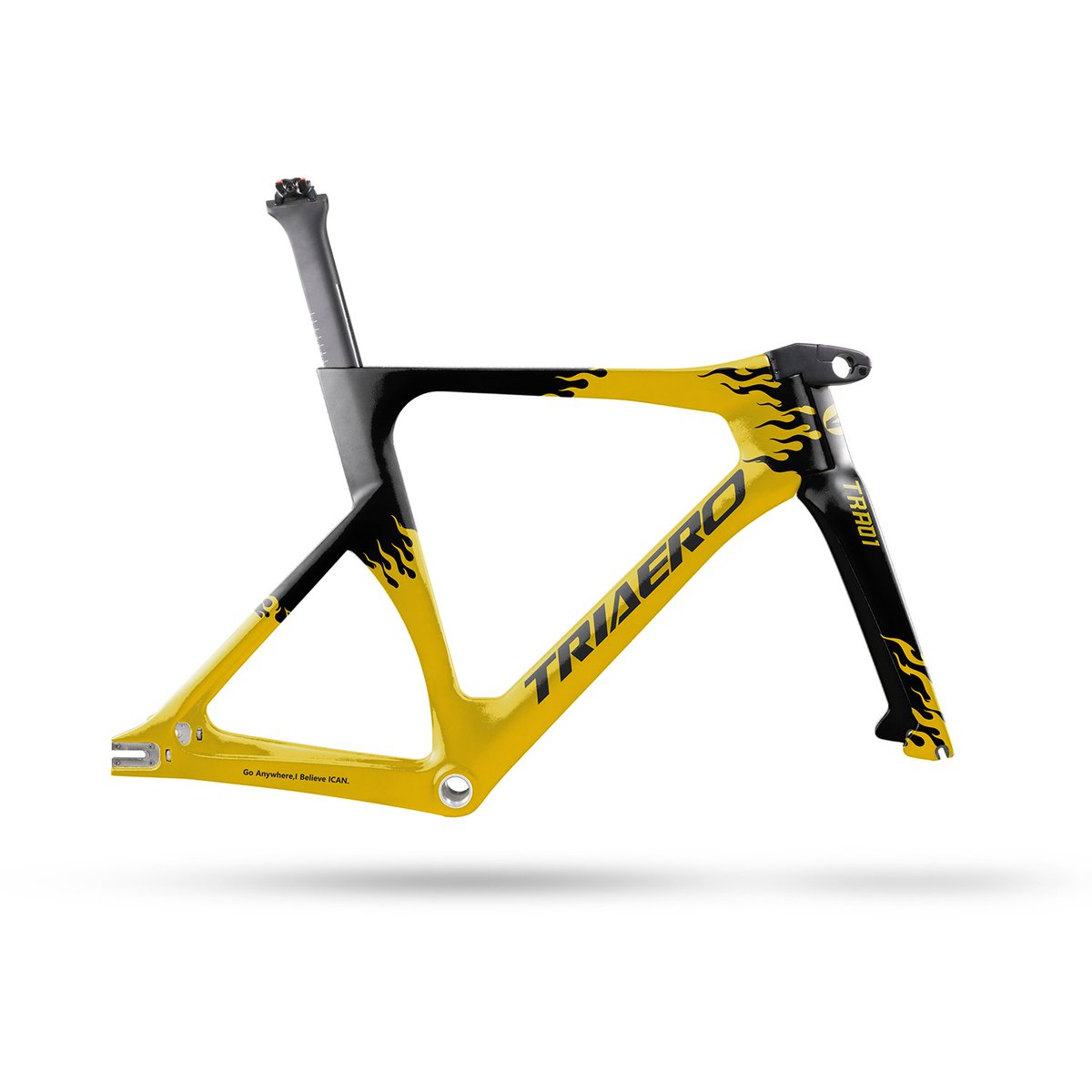 icancycling's tweet image. Ignite the track with blazing flames. The new paint job on the TRA01 track bike delivers both visual and performance-enhancing performance.🔥
👉icancycling.com/products/carbo…
#icancycling #trackbike #framepainting #carbonframe #customization