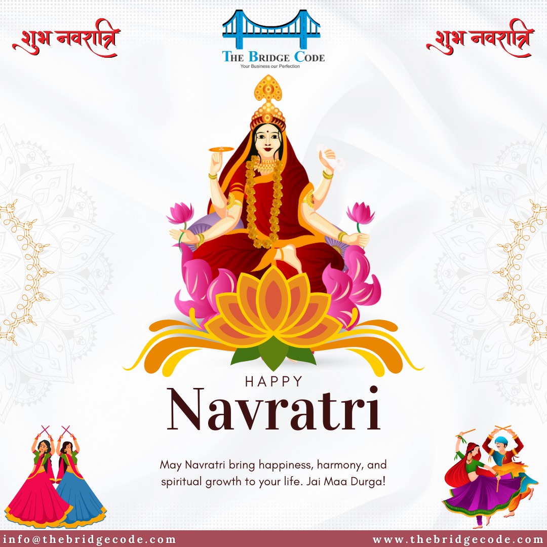 thebridgecode's tweet image. As we welcome the spirit of Navratri, let&apos;s come together to celebrate the strength, love, and blessings of Maa Durga. 

#navratri2025 #shubhnavratri #festivevibes #ninenightsofjoy #durgablessings #celebratewithlove #strengthandfaith