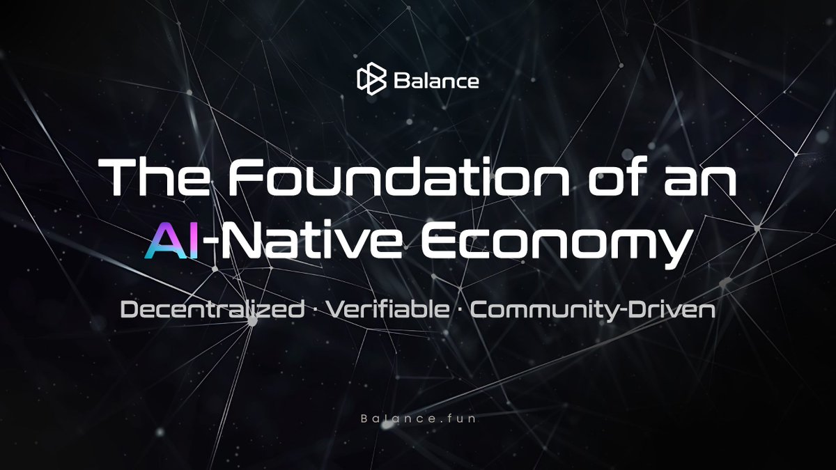 RealBalanceFun's tweet image. Step by step, the foundation of an AI-native economy is coming together.

⚖️ Decentralized
✅ Verifiable
🤝 Community-driven

Built by #Balance.