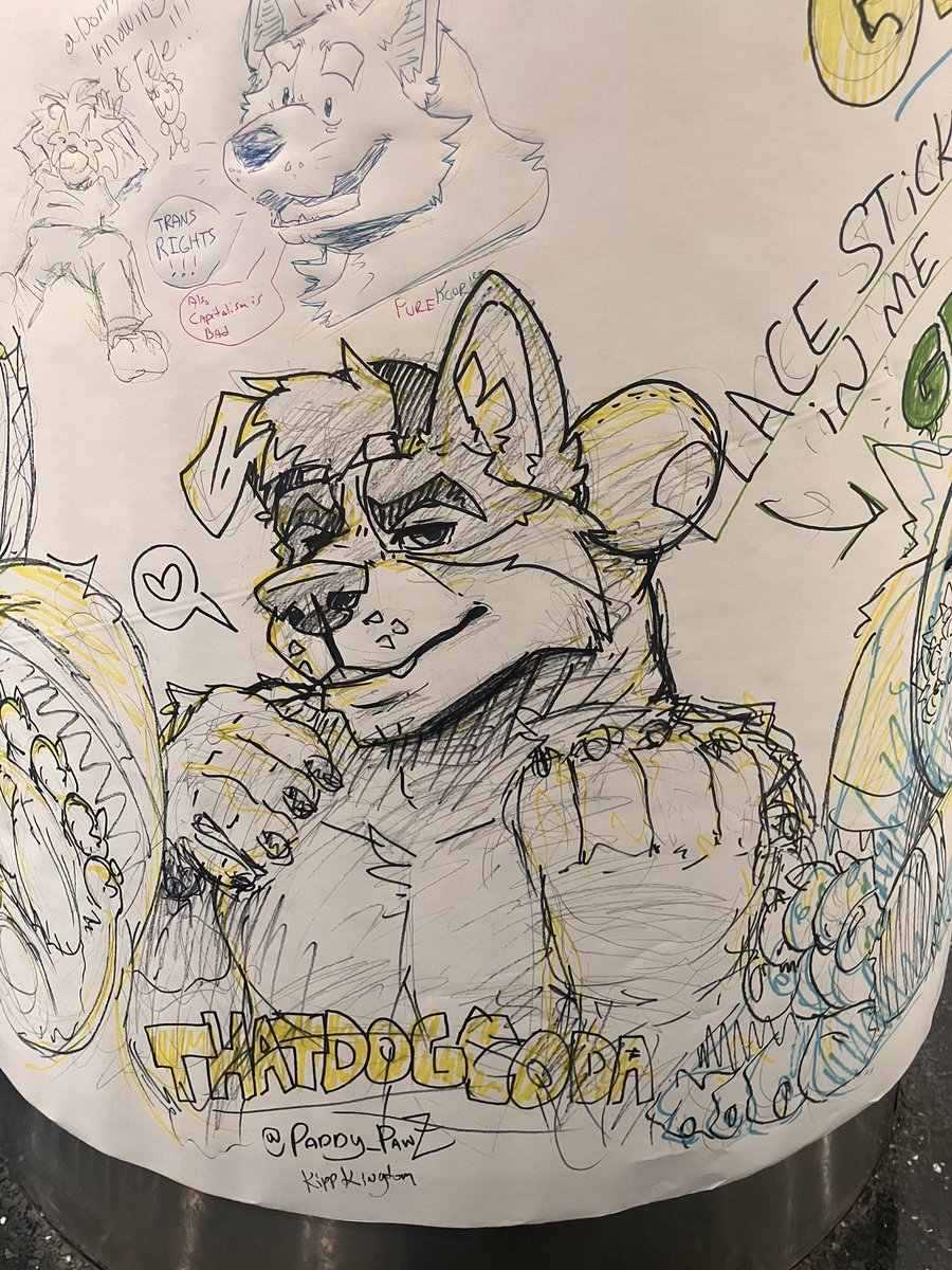 Well I’ll say this was a successful con! I got to not only do some art, but got some snacks too. Thanks for the grub ASC (AFC)