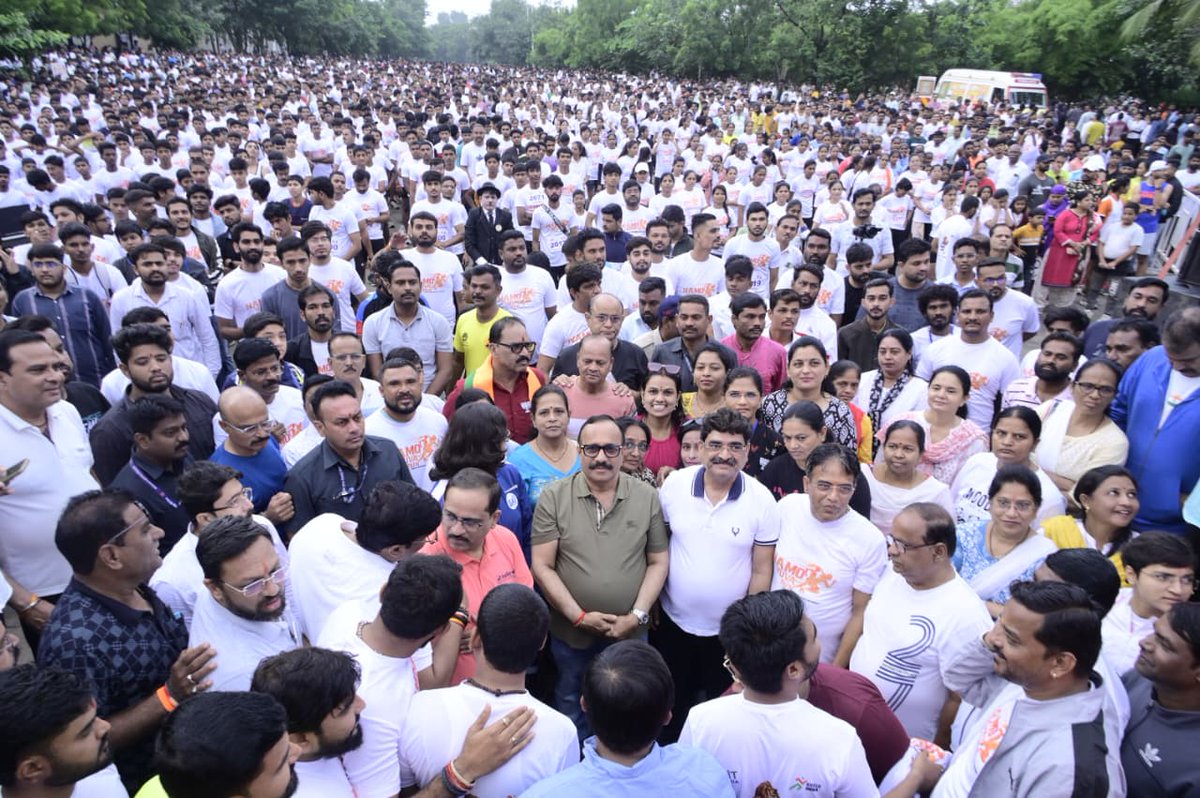 KunalMarathe4's tweet photo. पंतप्रधान नरेंद्र मोदी यांच्या वाढदिवसानिमित्त १७ सप्टेंबर ते २ ऑक्टोबरदरम्यान साजऱ्या होणाऱ्या ‘सेवा पंधरवडा’च्या निमित्ताने भाजप युवा मोर्चा, छत्रपती संभाजीनगर मराठवाडा विभागाच्या वतीने ‘नमो युवा रन – नशा मुक्त भारत’ मॅरेथॉन स्पर्धेचे आयोजन करण्यात आले. https://t.co/oHF9J5yRrD