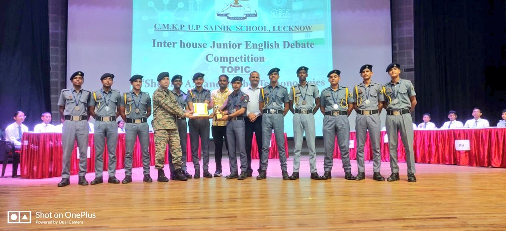 #Football Our Cdts made all UPSAINIANS proud by securing 2nd position in CBSE U-17 cluster Football tournament recently concluded. Our cdts played well and gave a tough fight.
Principal applauded the efforts and asked Cdts to reach for new glories in coming days.