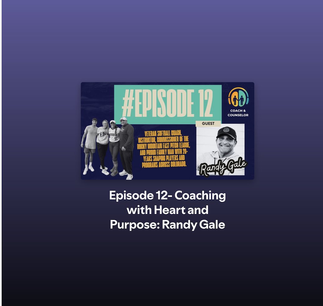 Randy Gale has spent 20+ years shaping Colorado softball — not just as a coach, but as a mentor and commissioner. <a href="/FirecrackerGale/">Firecrackers Gale</a> @NetworkSoftball <a href="/RMFLfastpitch/">Rocky Mountain Fastpitch League | RMFL</a> 
Hear his insights on leadership, culture, and why showing up matters most.
🎧 New Coach &amp; Counselor episode out now!