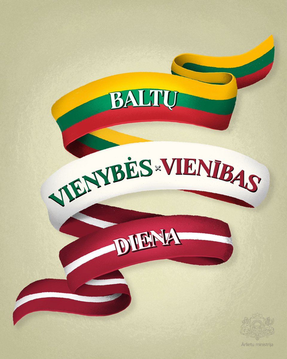Sveicam Baltu vienības dienā, ko jau 2️⃣5️⃣ gadu atzīmējam kopā ar mūsu lietuviešu brāļiem un māsām! Sveikiname Baltų vienybės dienos proga!

Šajā dienā godinām mūsu tautu vienotību un spēku, kas balstās kopīgā vēsturē un stiprina arī mūsu nākotni! 🇱🇻🤝🇱🇹